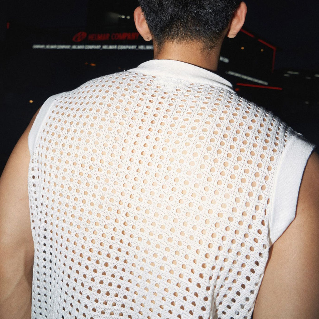 Sleeveless T-shirt fitness mesh camisole top