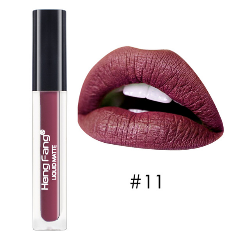 Long-lasting Waterproof Matte Liquid Lipstick 20 Colors Lip Gloss 2g Beauty Makeup Brand HengFang #H7014