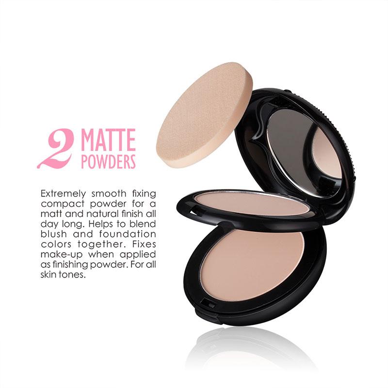 AMENOW Double Layer Compact Powder Makeup Professional Beauty Concealer pressed powder Light  F612