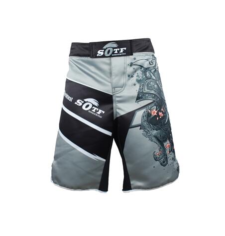 men's Japanese warrior gray sports fitness angle pant