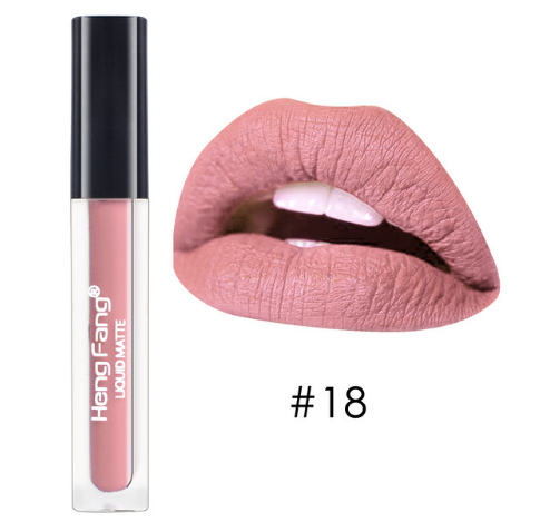 Long-lasting Waterproof Matte Liquid Lipstick 20 Colors Lip Gloss 2g Beauty Makeup Brand HengFang #H7014