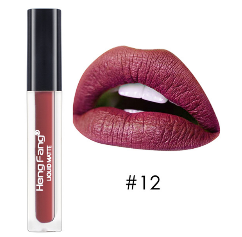 Long-lasting Waterproof Matte Liquid Lipstick 20 Colors Lip Gloss 2g Beauty Makeup Brand HengFang #H7014