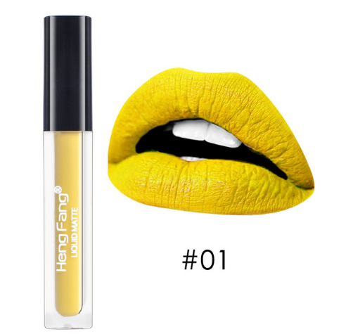 Long-lasting Waterproof Matte Liquid Lipstick 20 Colors Lip Gloss 2g Beauty Makeup Brand HengFang #H7014